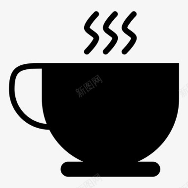 咖啡舒缓剂早上好图标图标