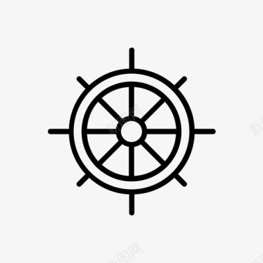 舵舵手船图标图标