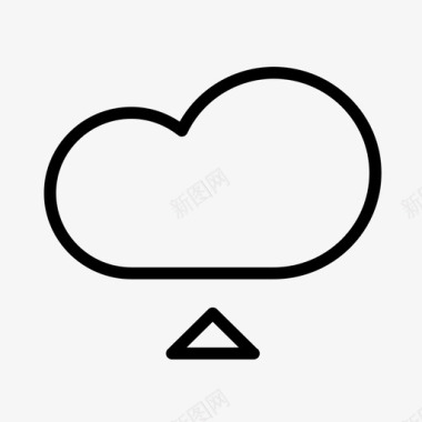 云上传服务器雨图标图标
