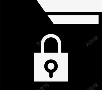 锁夹隐私锁闩图标图标