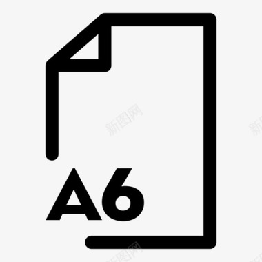 a6纸纸张印刷图标图标