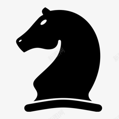 骑士黑骑士象棋图标图标