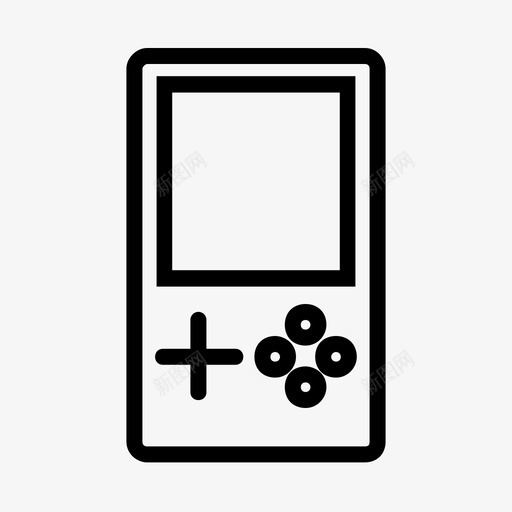 手持游戏机90年代电池图标svg_新图网 https://ixintu.com 90年代 使用 俄罗斯方块 室内游戏和体育卷2 手持游戏机 电池 简单