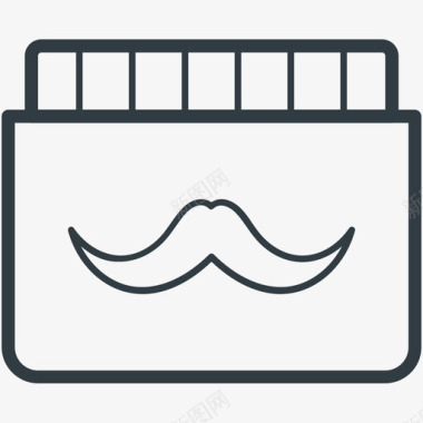 胡子头发沙龙线图标图标
