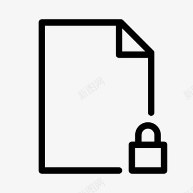 锁文件视觉存储图标图标