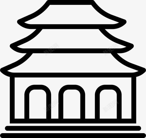 佛寺静默宗教图标svg_新图网 https://ixintu.com 中华人民共和国西藏自治区 中国西藏 佛寺 信仰 冥想 印度 宗教 祈祷 粉碎宗教大纲 西藏 静默