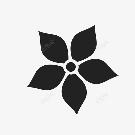 花植物学花园图标svg_新图网 https://ixintu.com 春天 植物 植物学 自然 花 花园 花瓣 茎