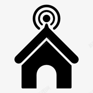 电信互联网住宅图标图标