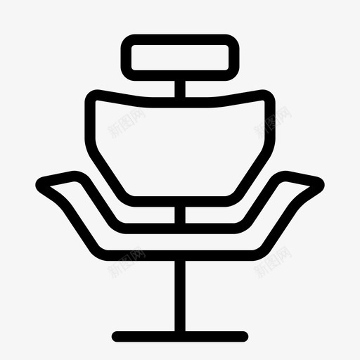 理发椅好椅子漂亮的芭芭拉图标svg_新图网 https://ixintu.com 好椅子 普通椅子 沙龙 漂亮的芭芭拉 理发师 理发椅 美发沙龙 黑椅子