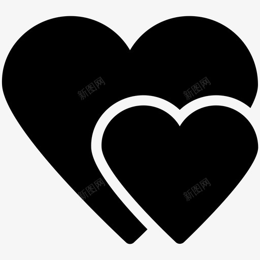 心在一起情人图标svg_新图网 https://ixintu.com 丘比特 两颗心 在一起 心 情人 情感 感情 爱和浪漫的酷矢量图标 爱的心 约会 连接