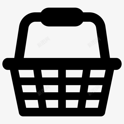 购物篮市场物品图标svg_新图网 https://ixintu.com 商店 市场 携带 杂货 物品 购买 购物篮 超市 食品