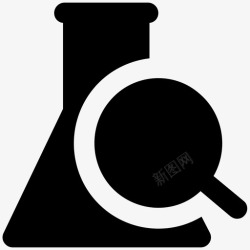 加化学锥形瓶化学实验图标高清图片