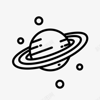 土星天文学地球仪图标图标