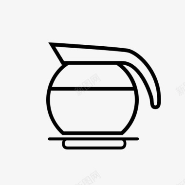 咖啡机浓缩咖啡热咖啡图标图标