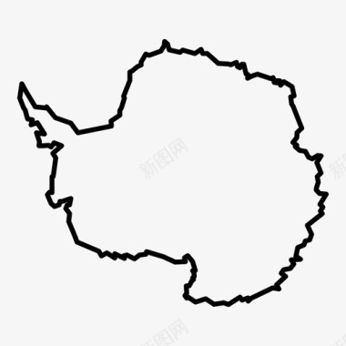 南极洲导航自然卫星图标图标