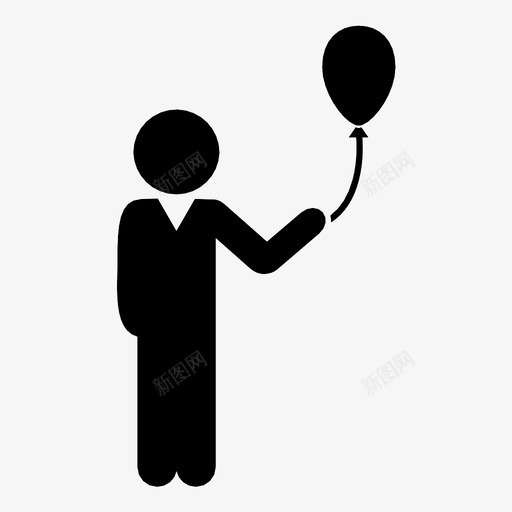 有气球的孩子生日男孩图标svg_新图网 https://ixintu.com 假日 庆祝 快乐 有气球的孩子 玩具 生日 男人 男孩 聚会