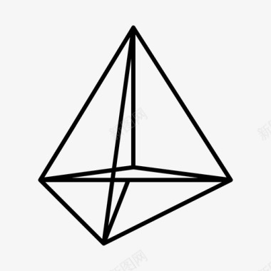 三角形形状科学图标图标