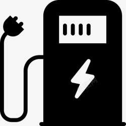 充电站标识充电站插头能源图标高清图片
