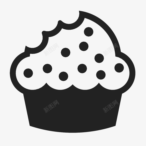 松饼烘焙早餐图标svg_新图网 https://ixintu.com 吃 早餐 松饼 烘焙 烹饪 甜食 糖 纸杯蛋糕 食物