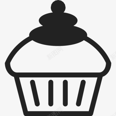纸杯蛋糕烘焙食品美味图标图标