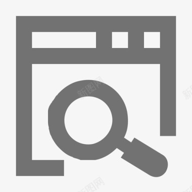 搜索网页启动和开发材料标图标图标