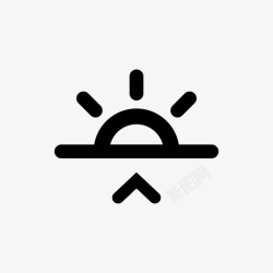 阳光行动日出日落阳光图标高清图片