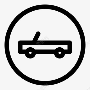 敞篷车运输塔特图标图标