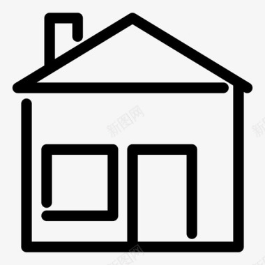 房子屋顶家图标图标