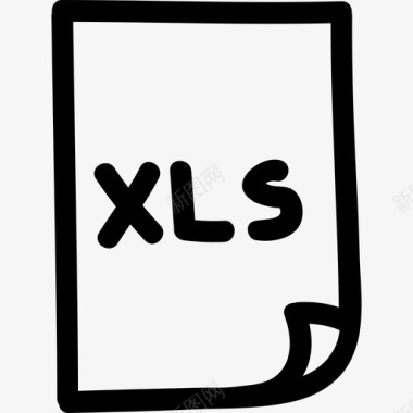 XlsExcel文件手绘界面符号手绘图标图标