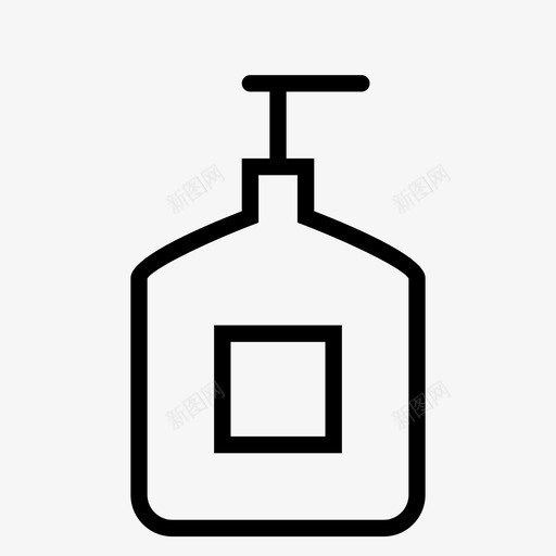 皂液器清洁剂手部图标svg_新图网 https://ixintu.com 客房部 家用 手部 水 洗涤液 清洁剂 皂液器 肥皂水