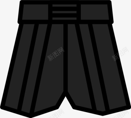 拳击短裤内衣运动图标图标