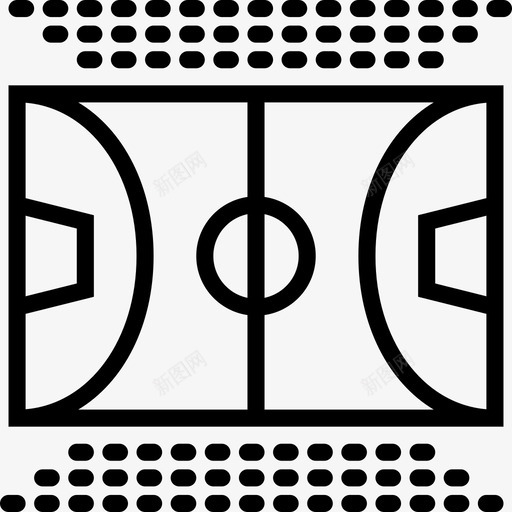 篮球场球员球场图标svg_新图网 https://ixintu.com 中 人 扣球图标体育大纲 游戏 球员 球场 篮球场 线 运动