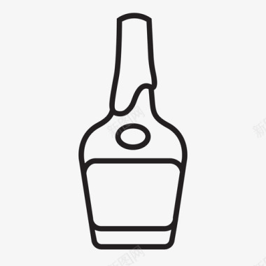 威士忌瓶烈酒白酒图标图标