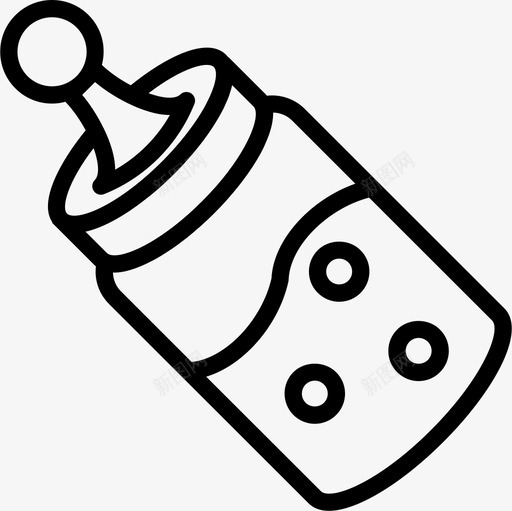 喂奶器牛奶罐子图标svg_新图网 https://ixintu.com smashicons婴儿轮廓 吃的 喂奶器 奶瓶 婴儿 孩子 扭盖 护理 牛奶 罐子