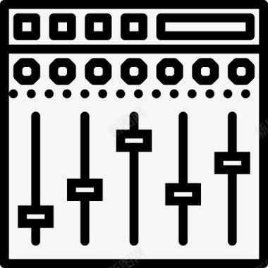 均衡器立体声音响图标图标