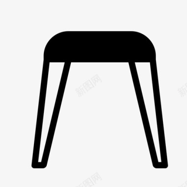 凳子裙子椅子图标图标