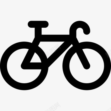自行车运输圆滑图标图标