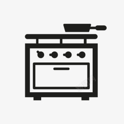 家炒小公鸡炉子烤肉食谱图标高清图片