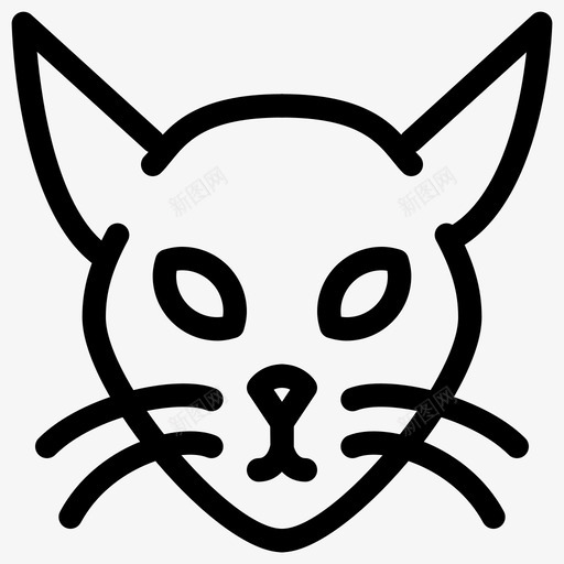 猫宠物小猫图标svg_新图网 https://ixintu.com 信息 动物 动物线图标 增强 宠物 小猫 房子 数据 猫 视觉 预测