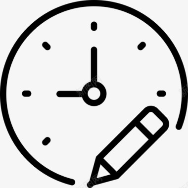 编辑时钟时间刻度图标图标