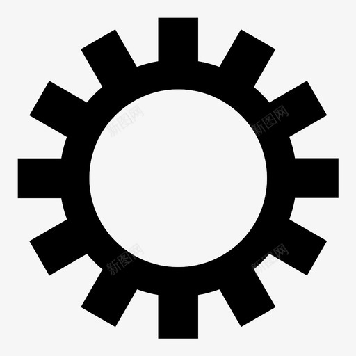 齿轮设置维修工具图标svg_新图网 https://ixintu.com 圆齿轮 好齿轮 工业 细齿轮 维修工具 设置 选项 黑齿轮 齿轮