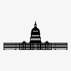参议院美国国会大厦华盛顿特区否决权图标高清图片