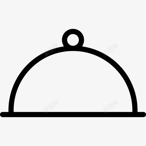 cloche穹顶花式图标svg_新图网 https://ixintu.com cloche 保暖 厨房 厨房轮廓 客房服务 白手套 穹顶 花式 食物