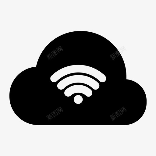 云wifi技术社交媒体图标svg_新图网 https://ixintu.com 云wifi 云互联网 云活动 云网络 互联网 免费 技术 无线 社交媒体