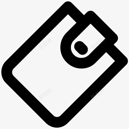 钱包旅行粗体线图标svg_新图网 https://ixintu.com 旅行粗体线图标 钱包