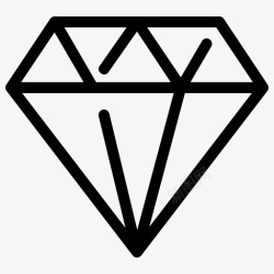放大的钻石钻石搜索引擎优化针点图标高清图片