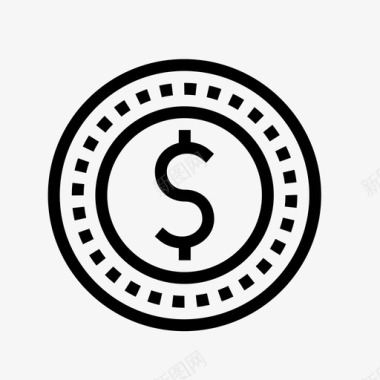 硬币支付货币图标图标