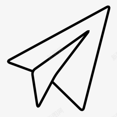 纸飞机发送发送邮件图标图标