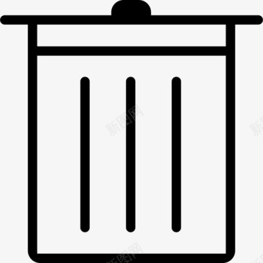 垃圾桶删除终止图标图标