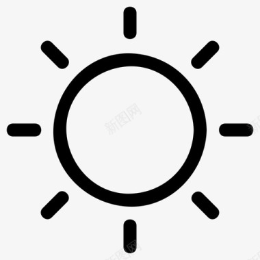 太阳天气气候要素图标图标